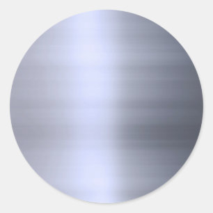 Sticker Rond Métal argenté brossé texturé
