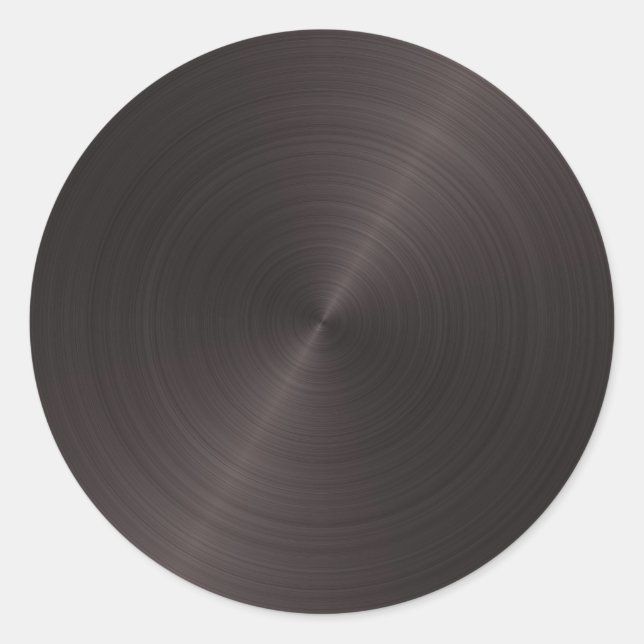 Sticker Rond Métal noir (Devant)