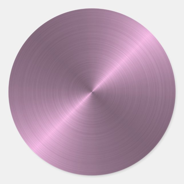 Sticker Rond Métallique pourpre (Devant)