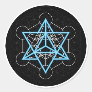 Sticker Rond Metatrons - Merkaba