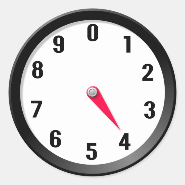 Sticker Rond Mètre 4 (Devant)