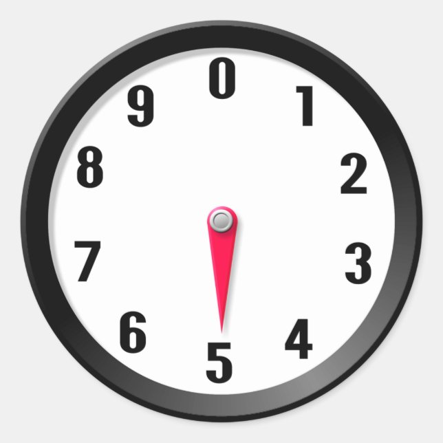 Sticker Rond Mètre 5 (Devant)