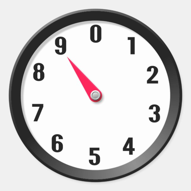 Sticker Rond Mètre 9 (Devant)