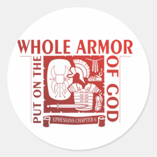 STICKER ROND METS SUR TOUT L'ARMEUR DE DIEU