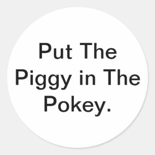 Sticker Rond Mettez le cochonnet dans le trou Hankamer Artjunkh