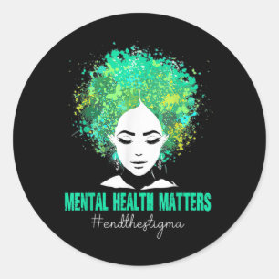 Sticker Rond Mettre Fin À La Stigma Santé Mentale S Sensibilisa