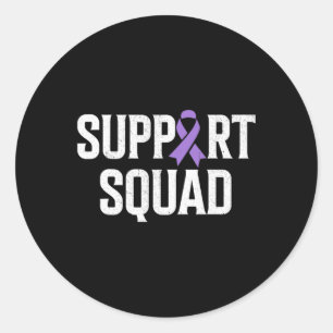 Sticker Rond Mettre fin à la surdose de soutien de l'équipe de