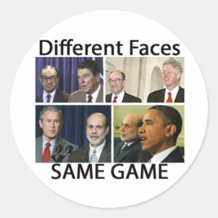 Sticker Rond Mettre fin au bâton de la Fed