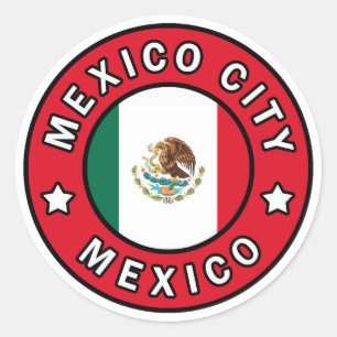 Sticker Rond Mexico City Mexico