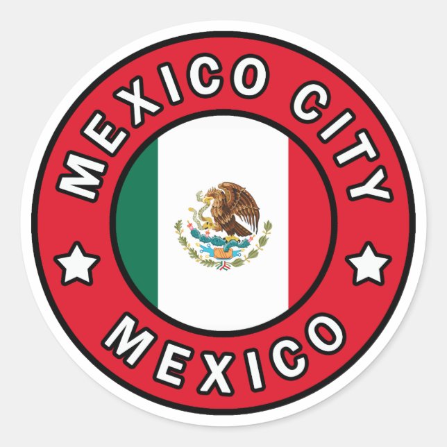Sticker Rond Mexico City Mexico (Devant)