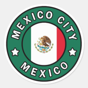 Sticker Rond Mexico Mexique