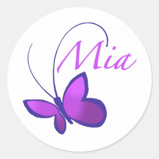 Sticker Rond Mia