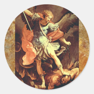 Sticker Rond Michael l'archange