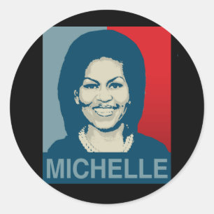 Sticker Rond MICHELLE OBAMA HOPE -.png