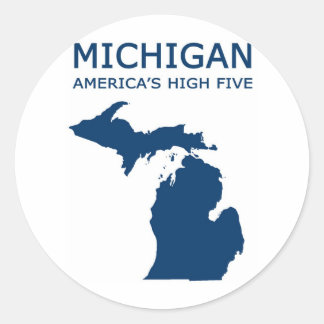Sticker Rond Michigan H5