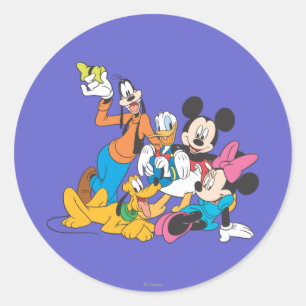 Sticker Rond Mickey & Friends   Aptitude