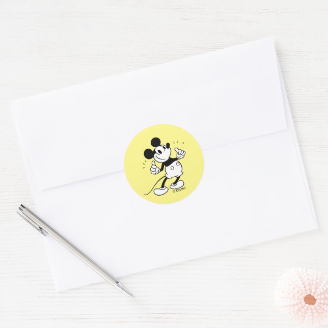 Sticker Rond Mickey Mouse | Mickey Mouse Qui aime la Cuisine (Enveloppe)