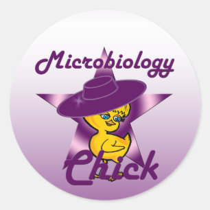 Sticker Rond Microbiologie Chick #9
