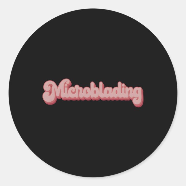 Sticker Rond Microblading Brow Eyebrow Microblading (Devant)