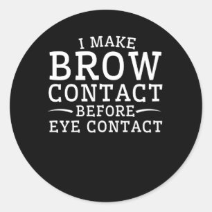 Sticker Rond Microblading Eyebrow Faire Brow Contact