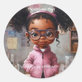 Sticker Rond Microscopique Mya