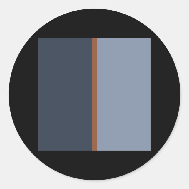 Sticker Rond Mid Century Moderne rétro motif 2001 (Devant)