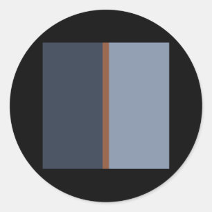 Sticker Rond Mid Century Moderne rétro motif 2001