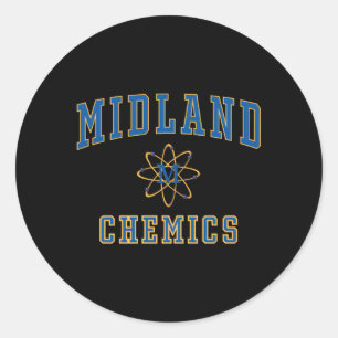 Sticker Rond Midland High School Chemics C1