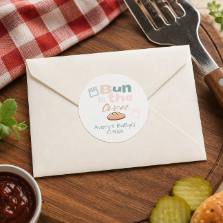 Sticker Rond Mignon Petit Pain Au Four Bébé Q Cadeaux De Baby S