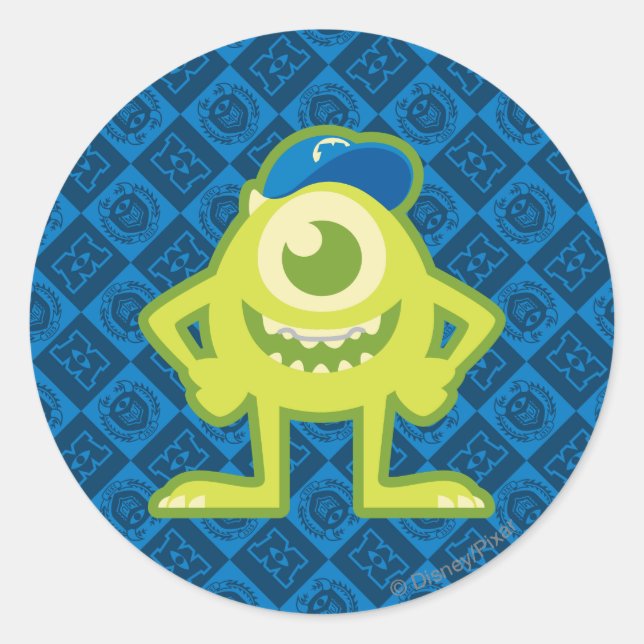 Sticker Rond Mike 1 (Devant)