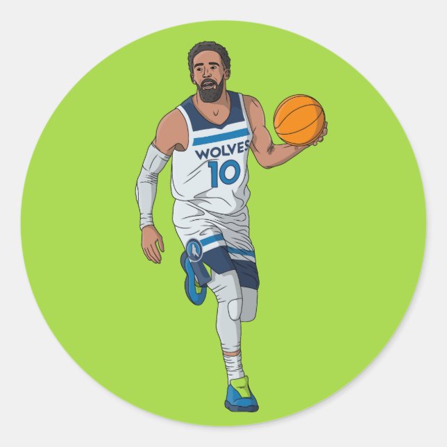 Sticker Rond Mike Conley - Minnesota Basketball (Devant)