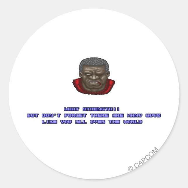 Sticker Rond Mike KO'ed (Devant)