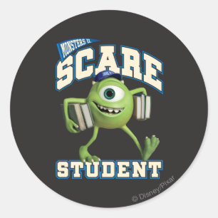 Sticker Rond Mike Scare Student 2