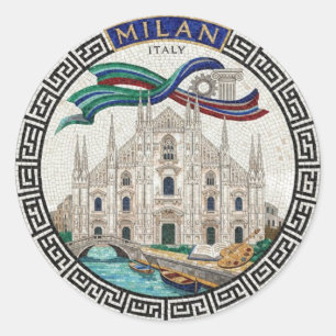 STICKER ROND MILAN