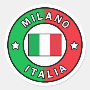 Sticker Rond Milano Italia