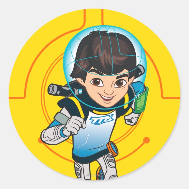 Sticker Rond Miles Callisto en cours (Devant)