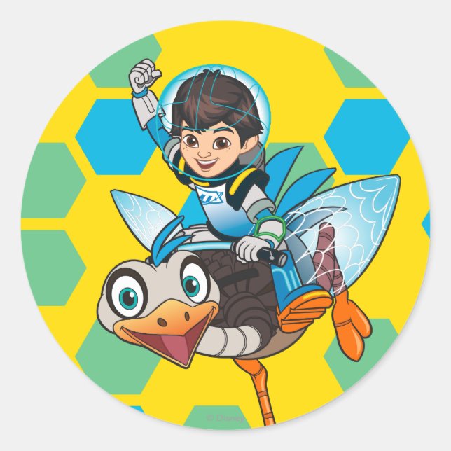 Sticker Rond Miles Callisto & MERC Robotic Sidekick 2 (Devant)