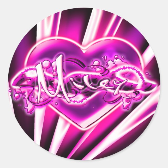Sticker Rond Miley (Devant)