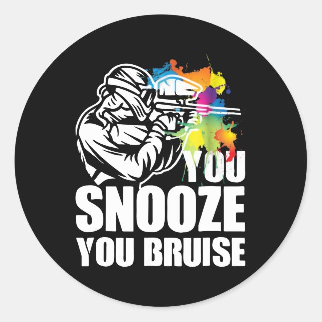 Sticker Rond militaire de paintball (Devant)