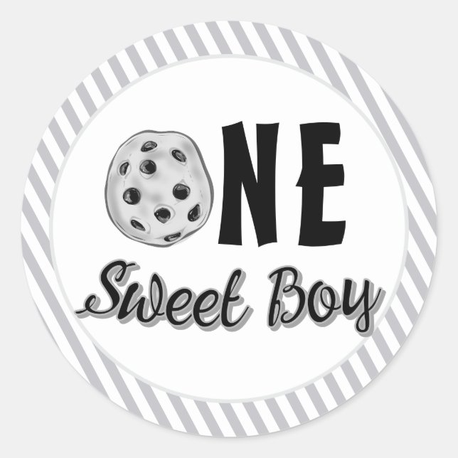 Sticker Rond Milk and Cookies Sweet First Birthday (Devant)