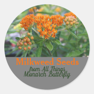 Sticker Rond Milkweed