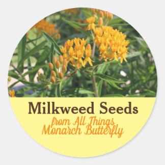 Sticker Rond Milkweed
