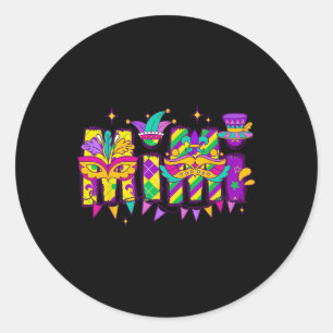 Sticker Rond Mimi Bundle Mardi Gras Bonne Famille Mardi Gras