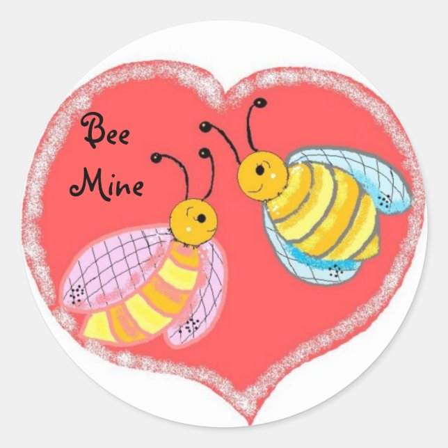 Sticker Rond Mine d'abeilles (Devant)