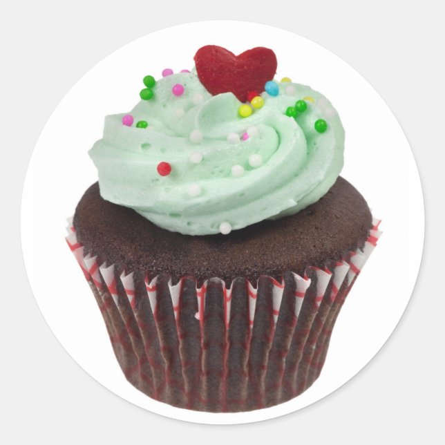 Sticker Rond Mini cupcake (Devant)