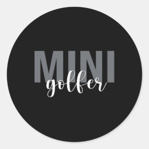 Sticker Rond Mini Golf Golf Golf Miniature Golf