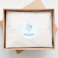 Minimal, Beauté, Logo, Line Art Blue