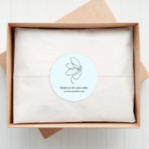 Minimal, Beauté, Logo, Line Art Blue