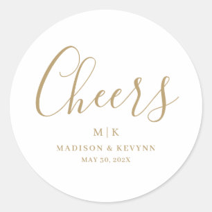 Sticker Rond Minimal et chic MARIAGE