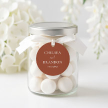 Minimaliste Élégant Boho Mariage Orange Brûlé